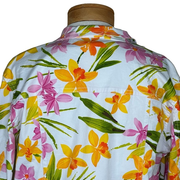 Impulse Women’s Jean Style Floral Jacket & Embellished Shirt Set Petite Medium - Picture 10 of 16